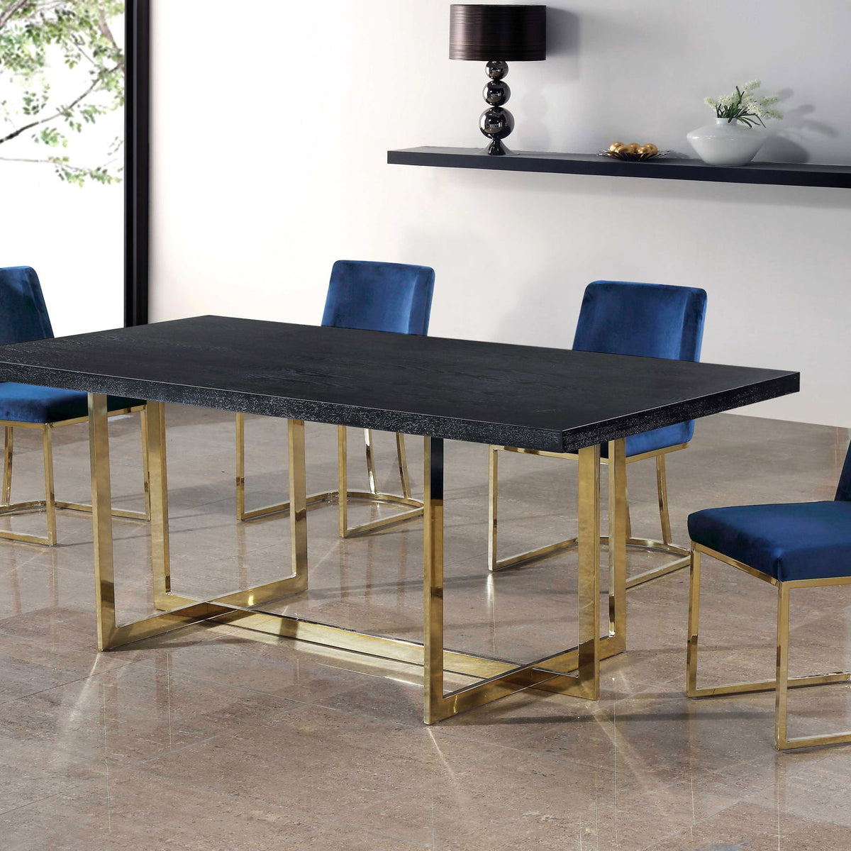 Heidi - Dining Chair with Gold Legs (Set of 2)