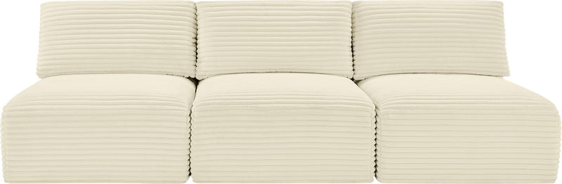 Shaggy - 3 Seat Modular Armless Sofa