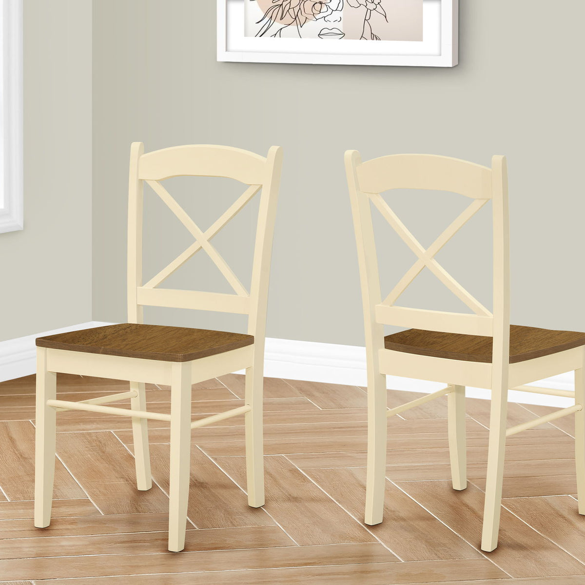 Dining Chair, Side, Dining Room, Transitional (Set of 2)