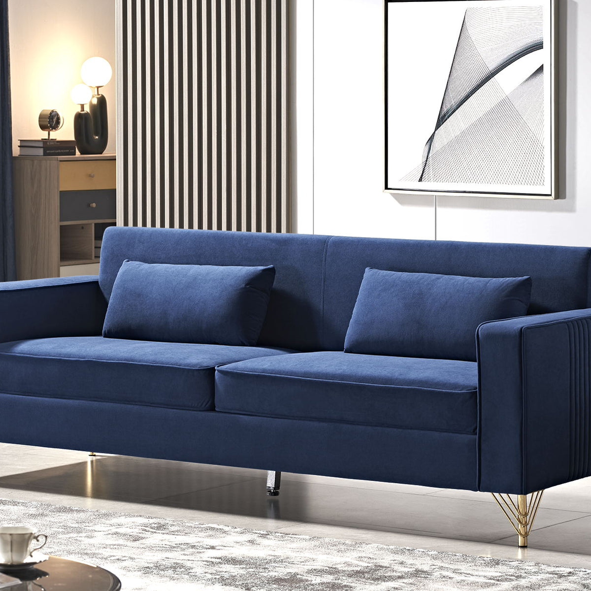 Aesthetic 3 Seater Couch With Classic Modern Appeal And Luxurious Soft Comfort