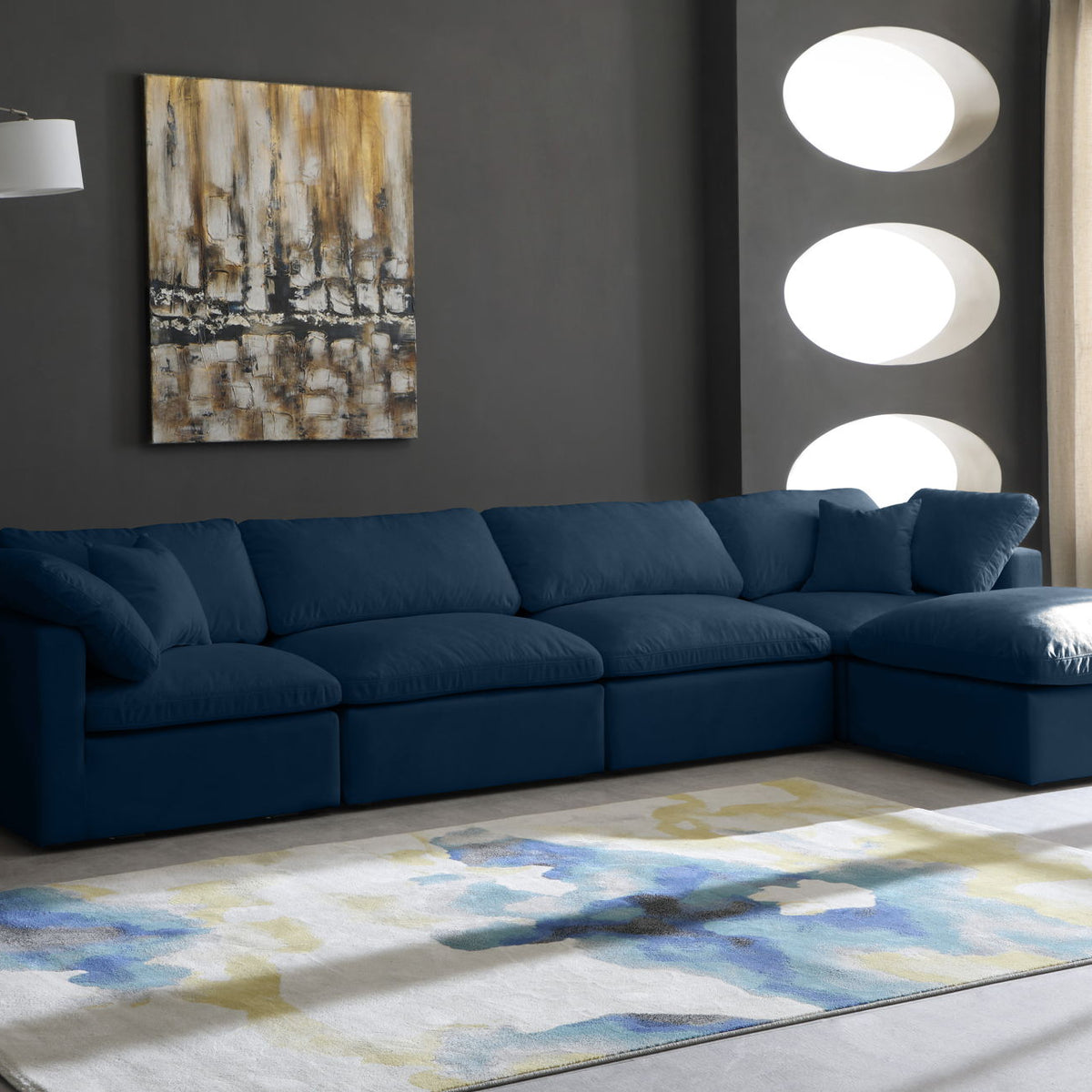 Plush - 5 Piece Modular Sectional