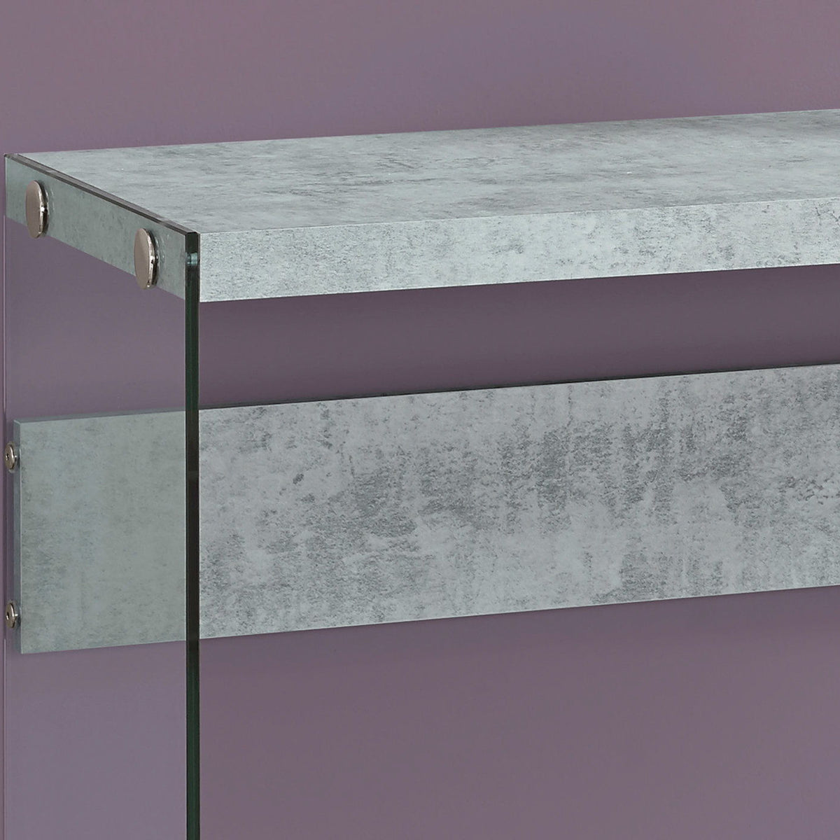 Accent Console Table For Entryway, Glossy Spacious Surface