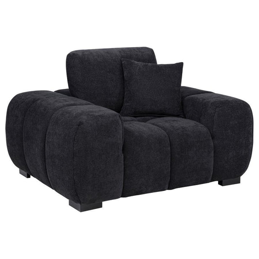Octavia - Fabric Upholstered Track Arm Accent Chair
