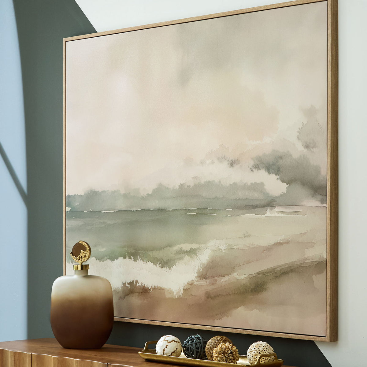 Vallus - Wall Art - Blush / Green / Gray