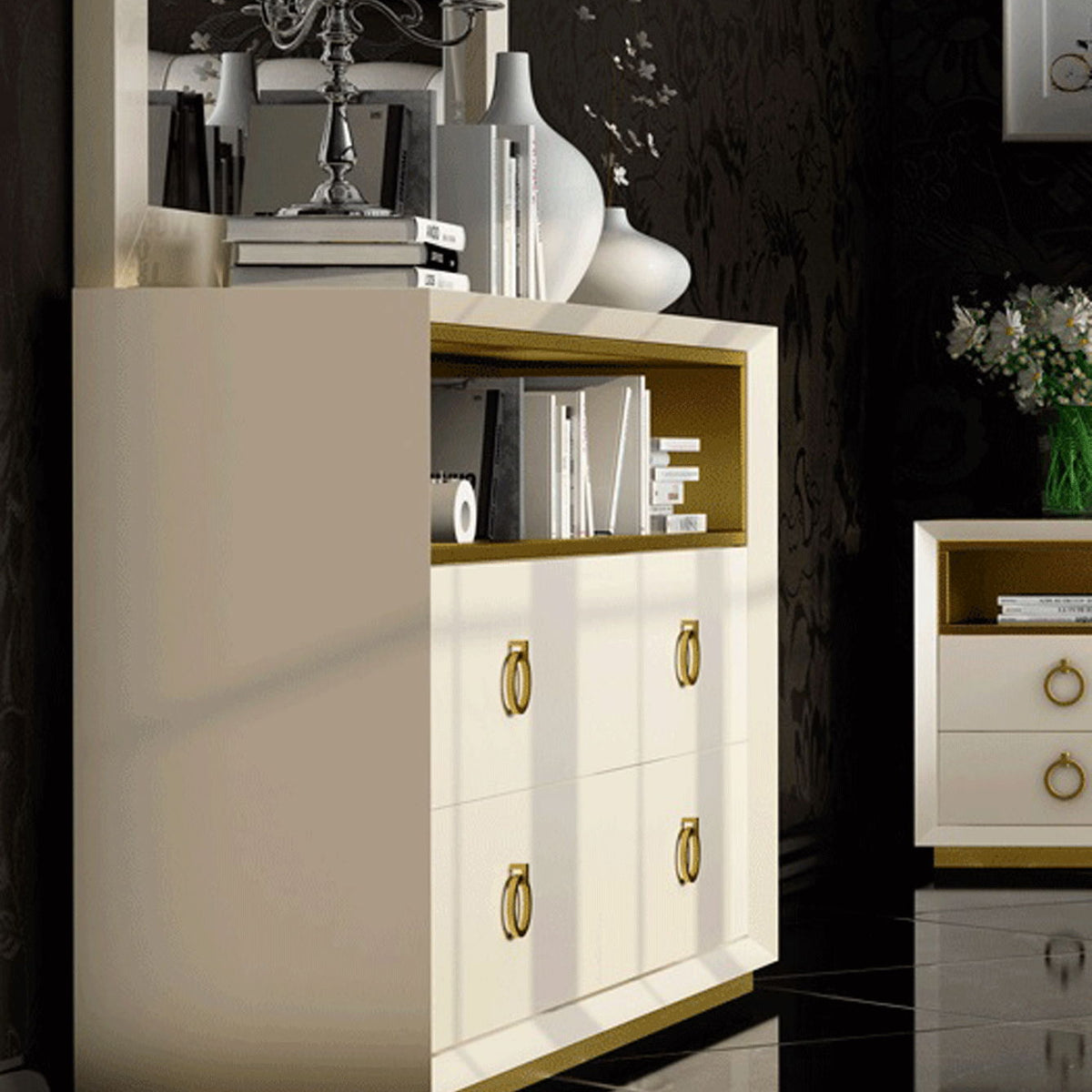 Velvet - Single Dresser - Beige