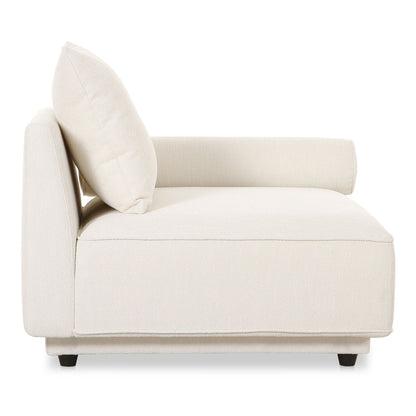 Rosello - Right Arm Facing Chair - White