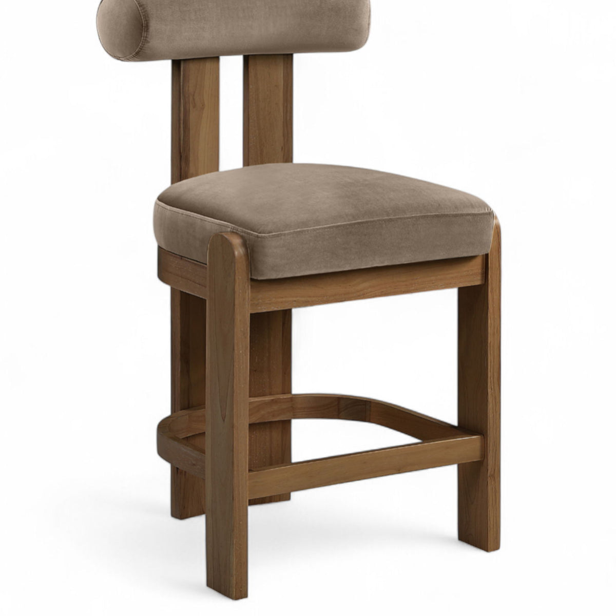 Arienzo - Velvet Upholstered Counter Stool (Set of 2)