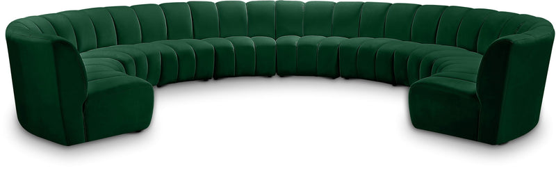 Infinity - 10 Piece Velvet Modular Sectional