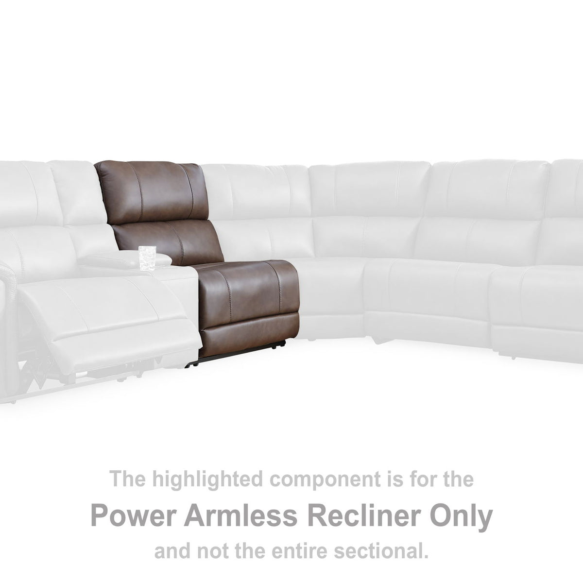Bleckley - Power Armless Recliner With Adjustable Headrest - Espresso