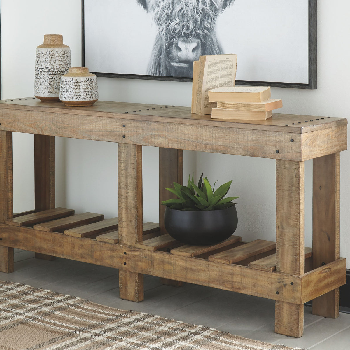 Susandeer - Console Sofa Table - Brown