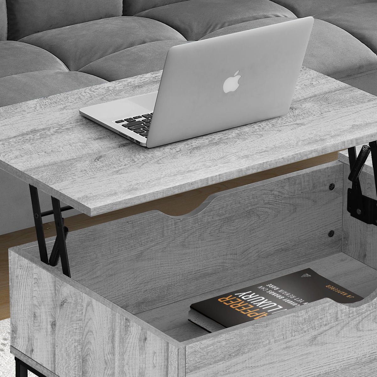 Table, Rectangular, Cocktail, Functional Lift-Top, Contemporary & Modern
