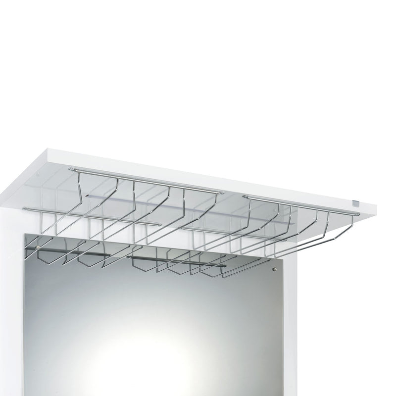 Wendolyn - Wine Cabinet With Light - Glossy White