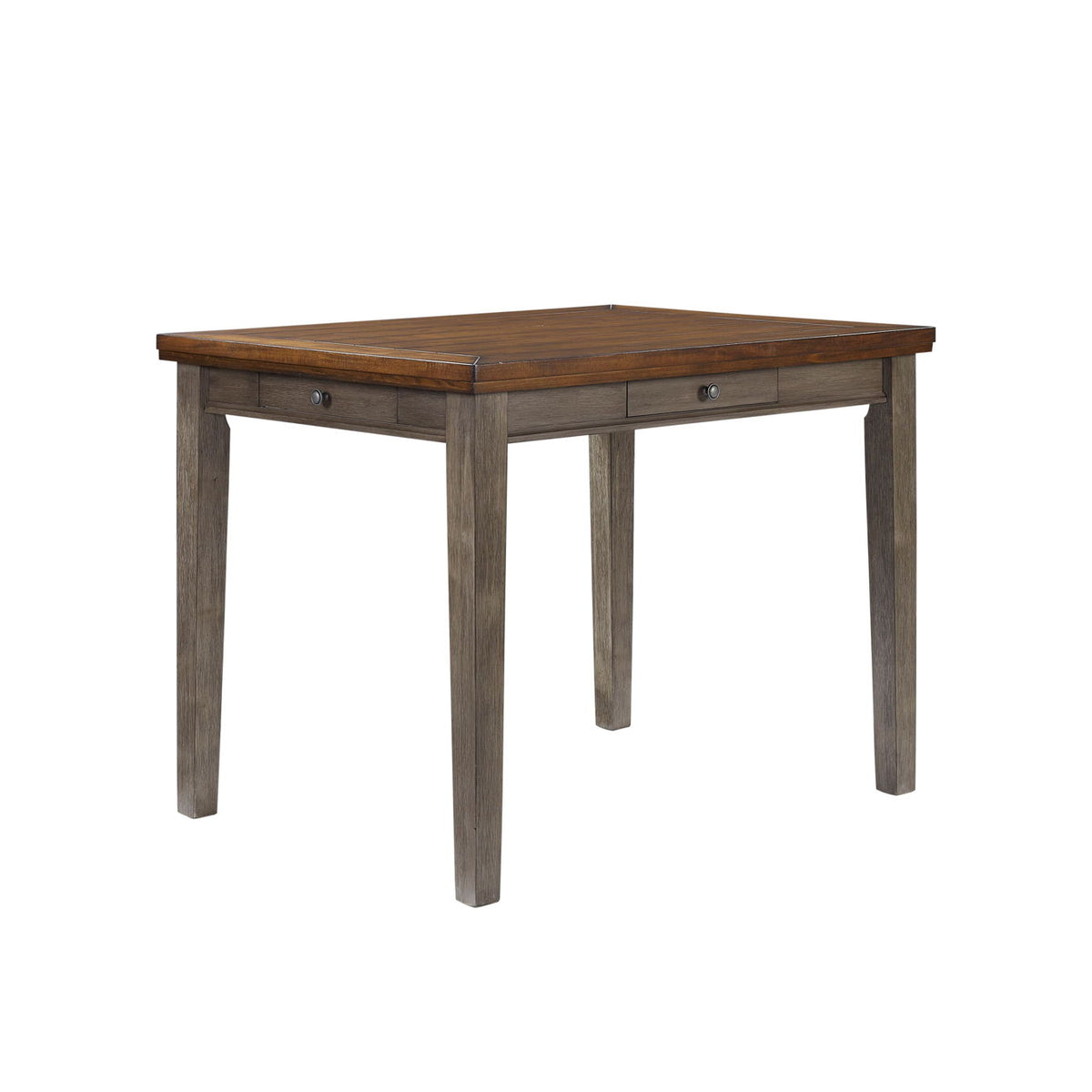 Counter Height Two Tone 4 Drawer Dining Table - Gray