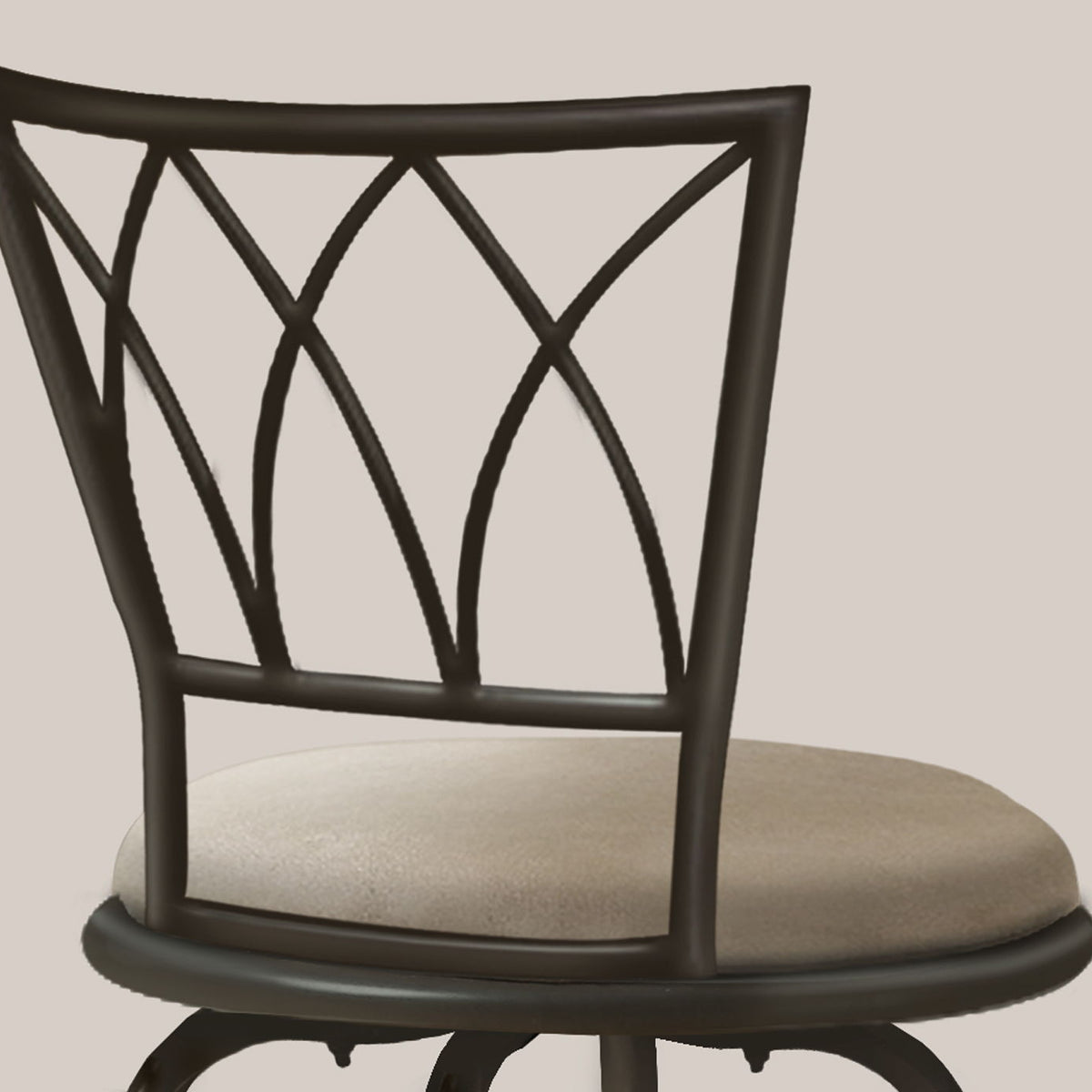 Swivel Bar Stool With Bar Height (Set of 2) - Espresso