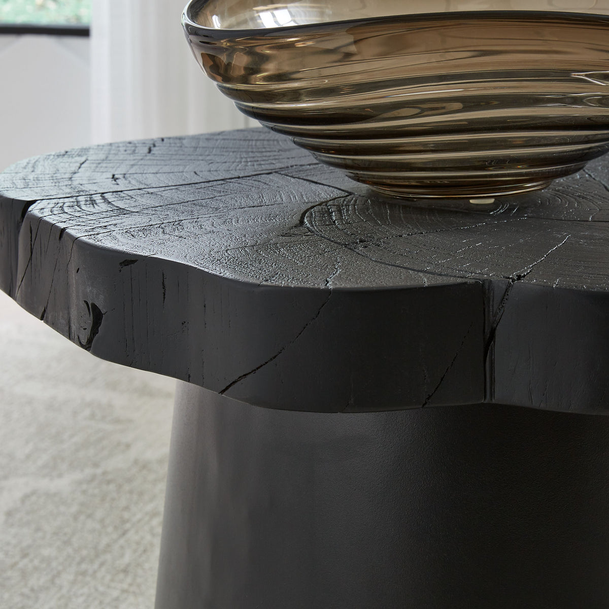 Wimbell - Black - Round End Table
