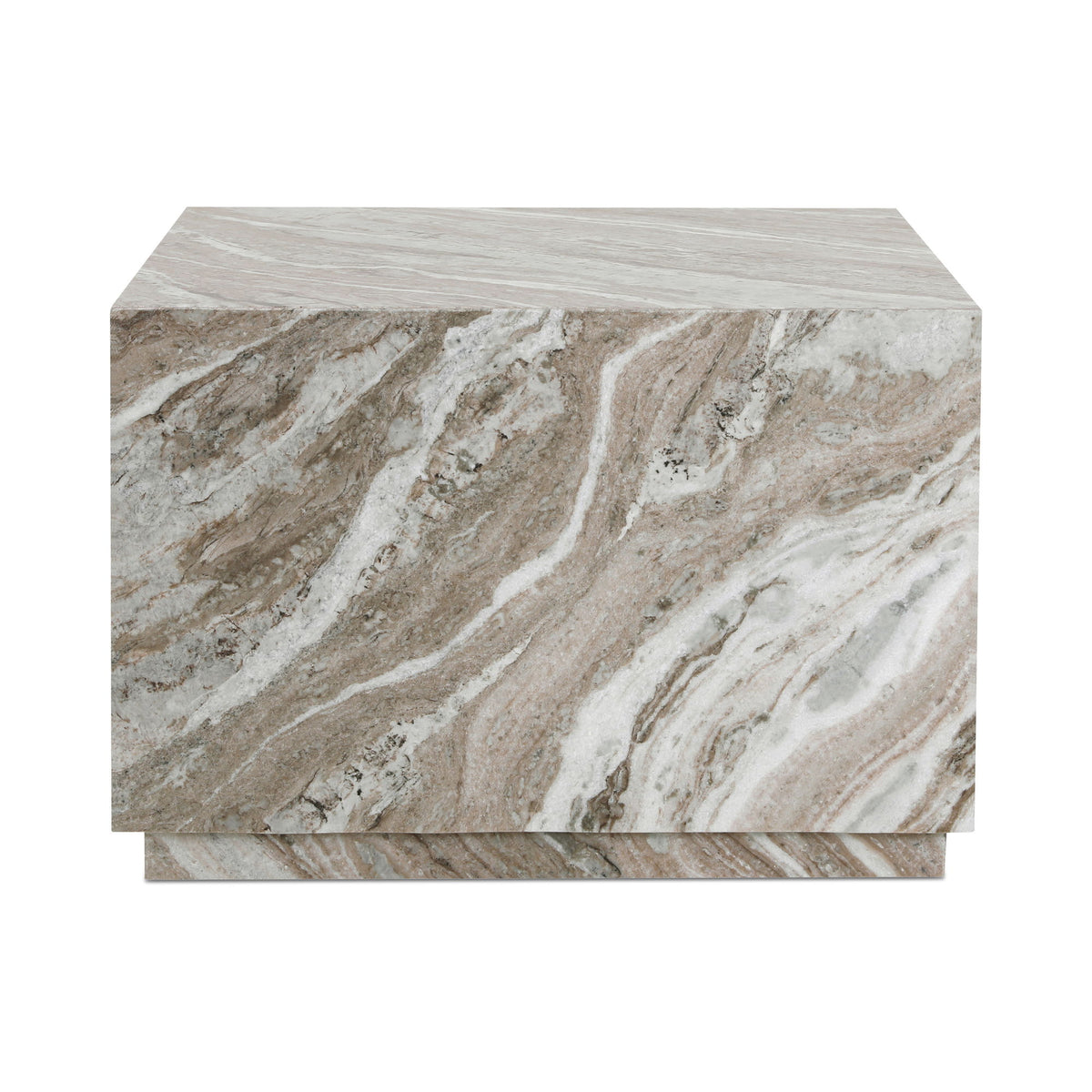 Lou - Outdoor Coffee Table - Light Brown / Beige