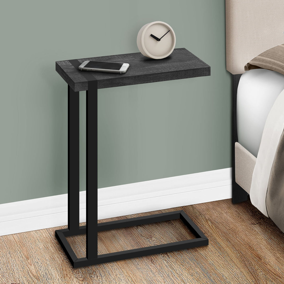 Accent Table, C - Shaped, Contemporary & Modern Stylish Design