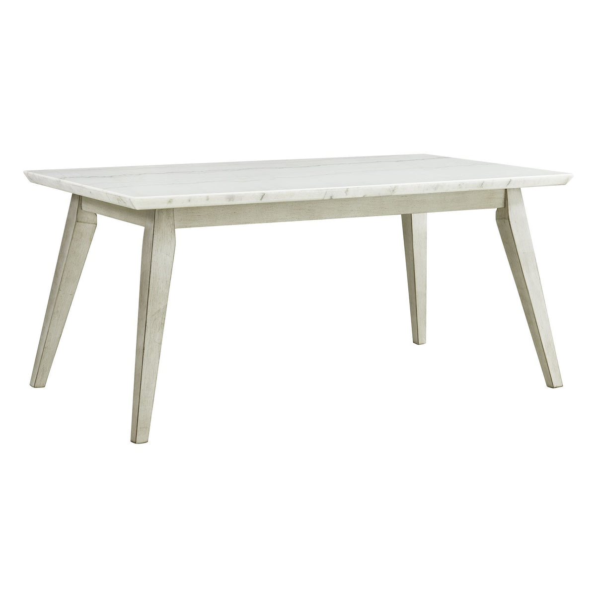 Bette - Dining Table With Marble Top - White