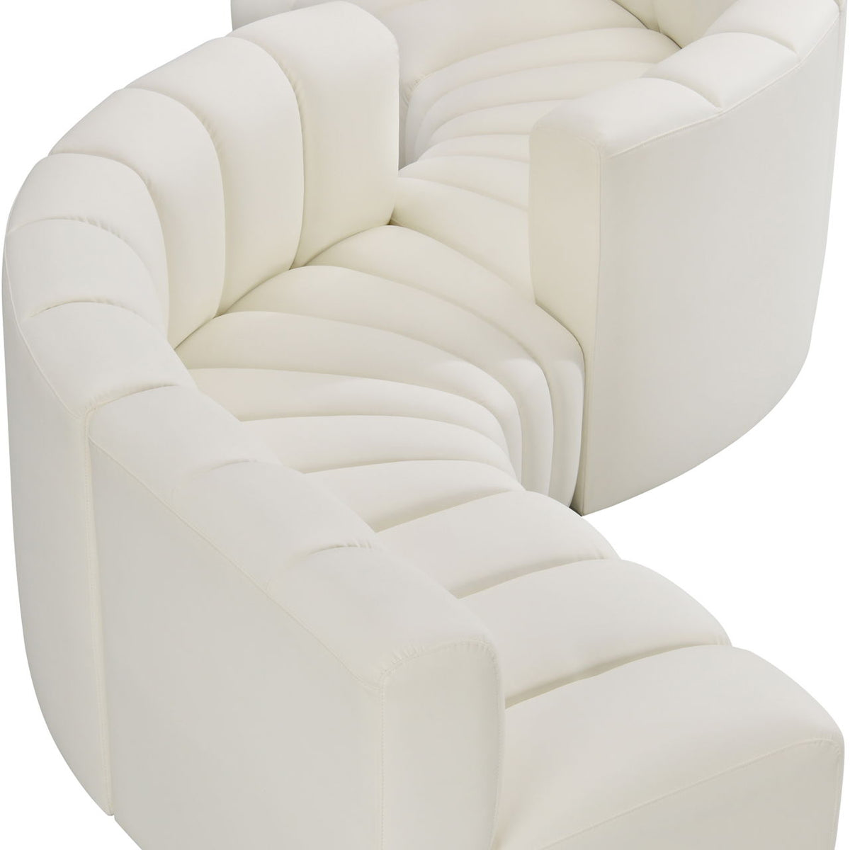 Arc - Faux Leather 6 Piece Modular Sofa