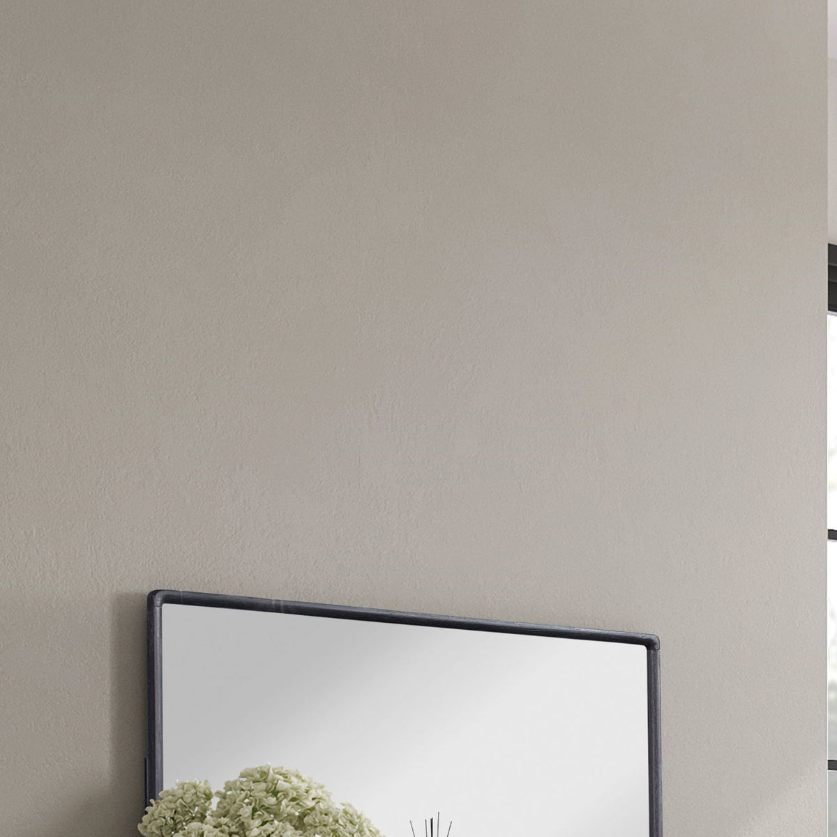 Rectangle Wood Mirror - Black