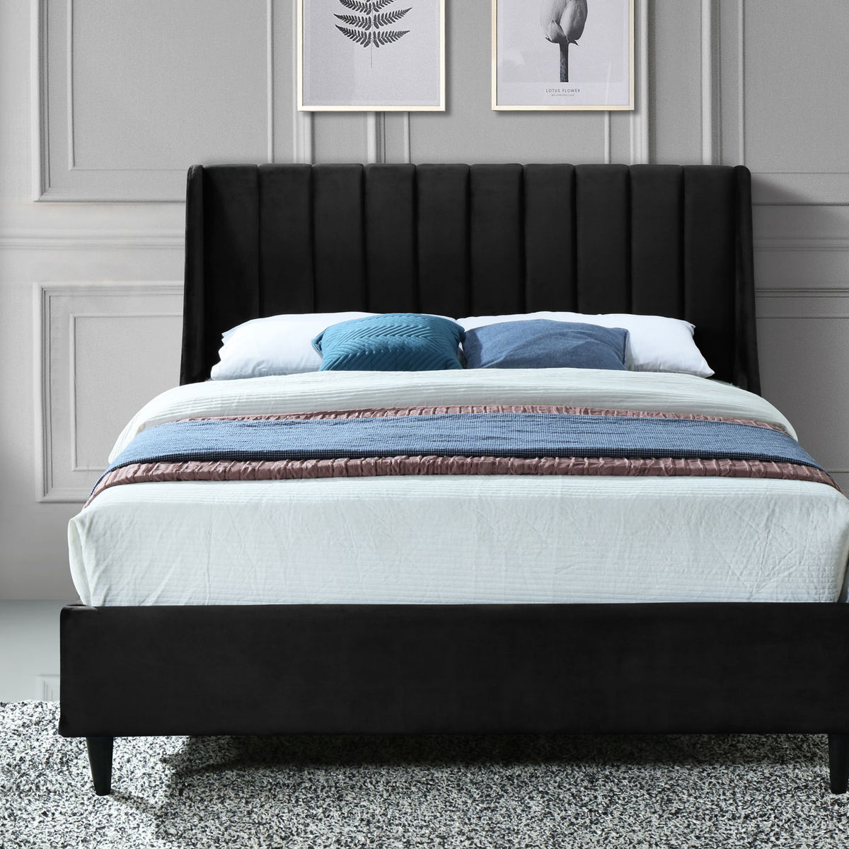 Eva - Velvet Bed