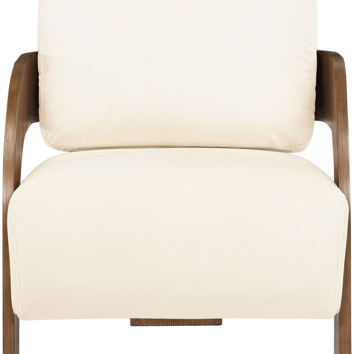 Cedra - Velvet Performance Fabric Upholstered Accent Chair - Brown Frame