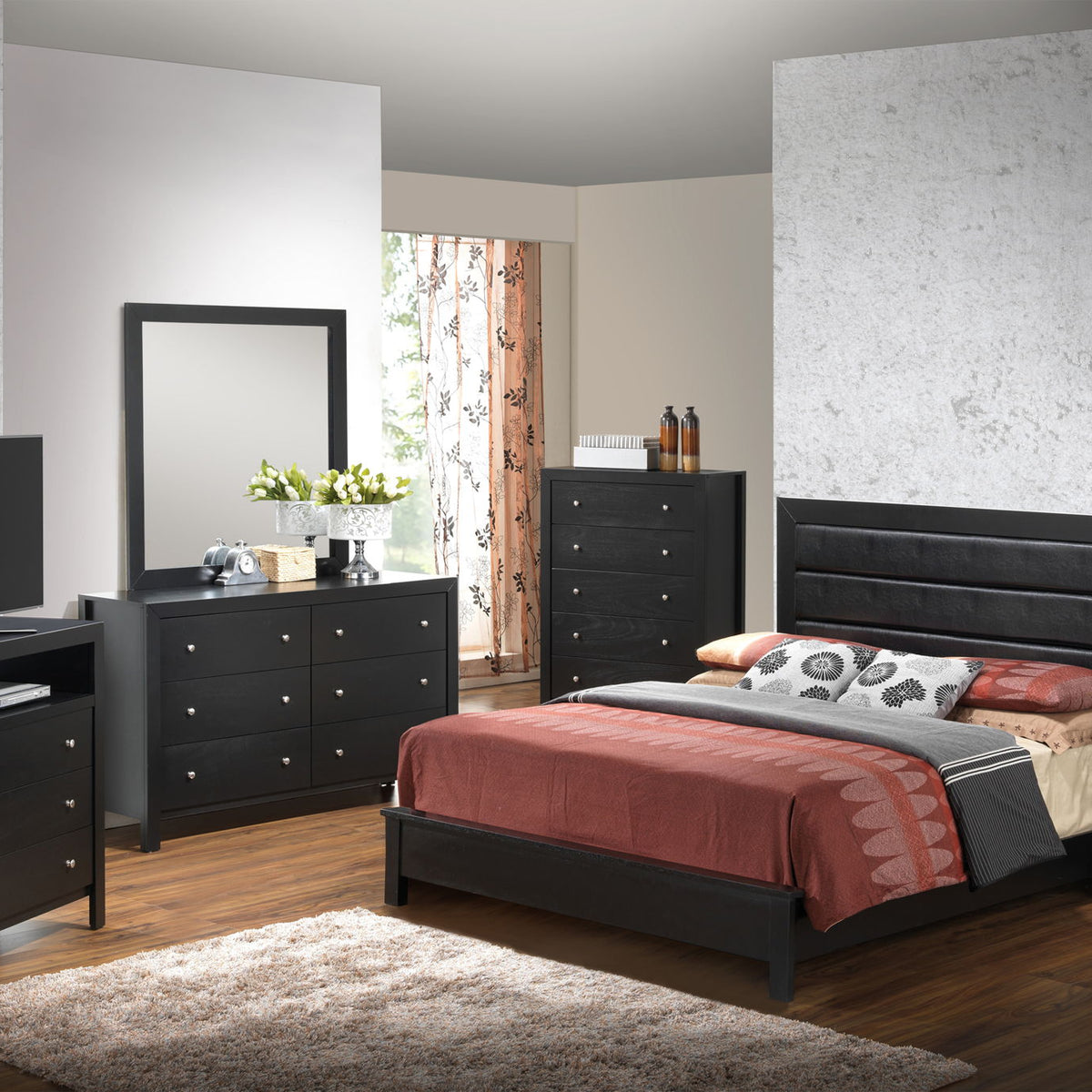 Transitional Modern Design Bed