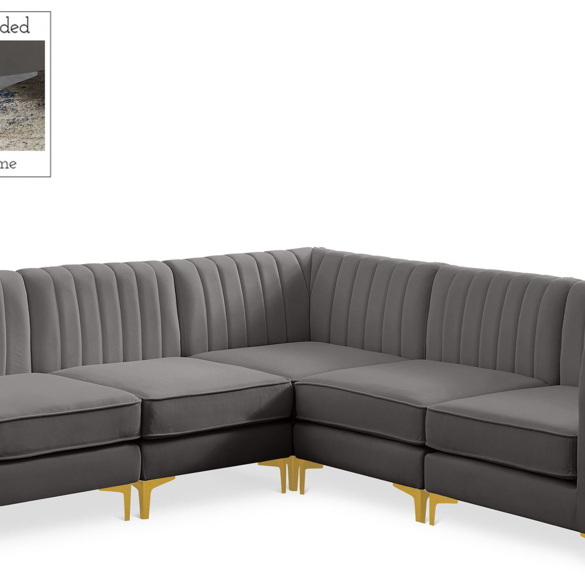 Alina - 5 Piece Modular Corner Sectional