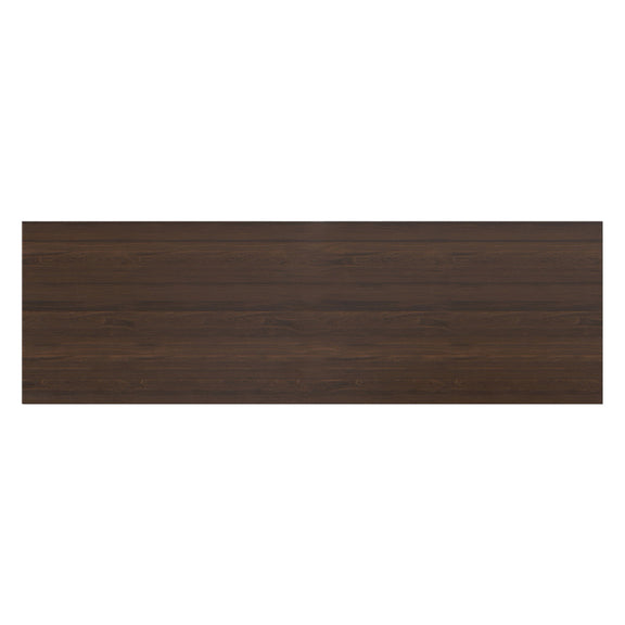 Aged brown wood top panel for tall TV media stand