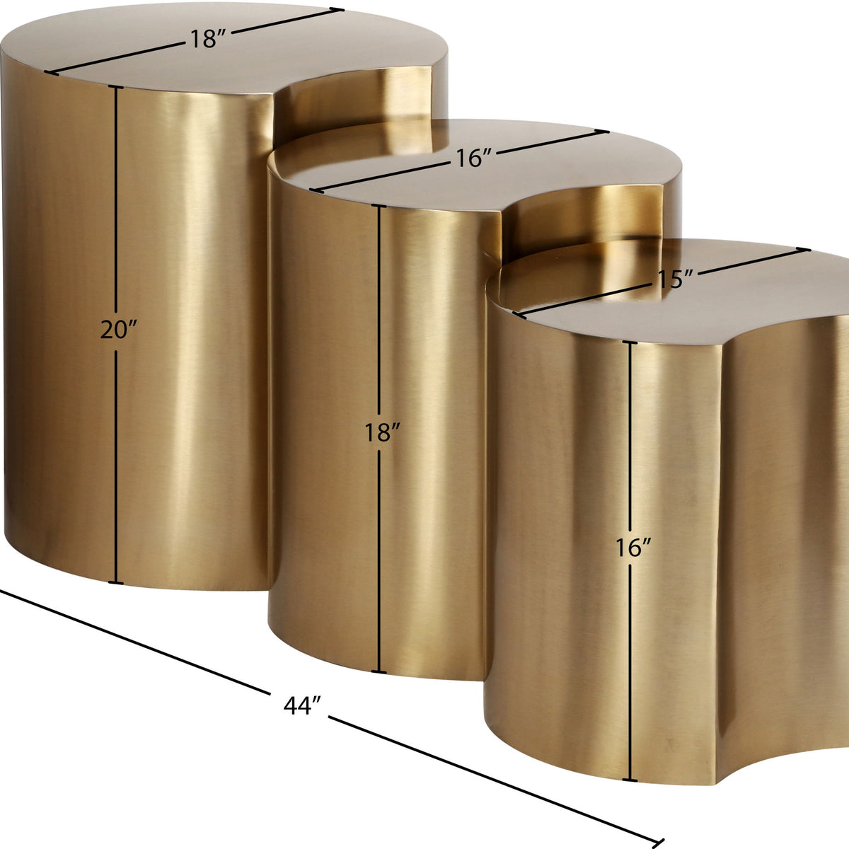 Dimple - 3 Piece Modular End Table