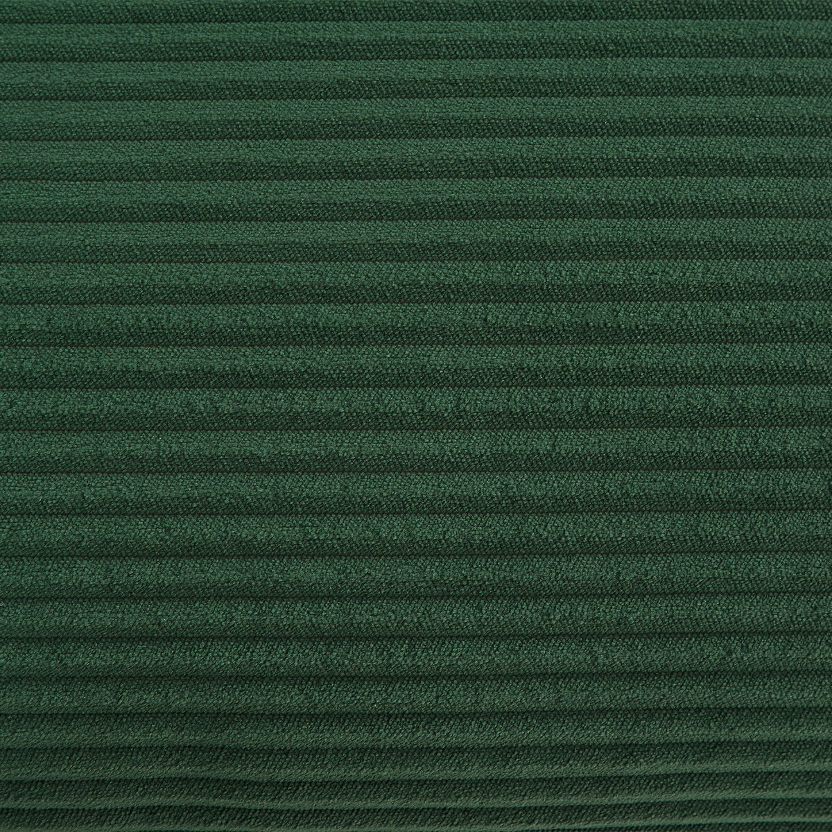 Dark green textured fabric upholstery close-up with fine horizontal weave