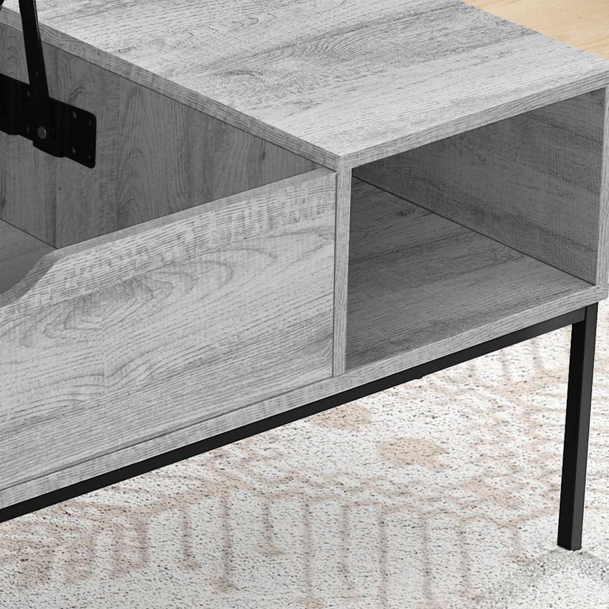 Table, Rectangular, Cocktail, Functional Lift-Top, Contemporary & Modern