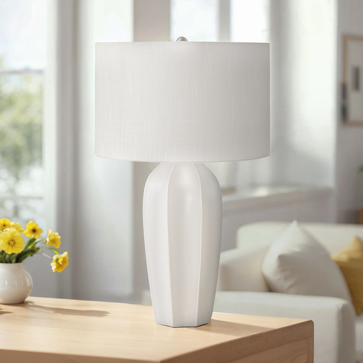 Modern Lighting, Table Lamp - Cream