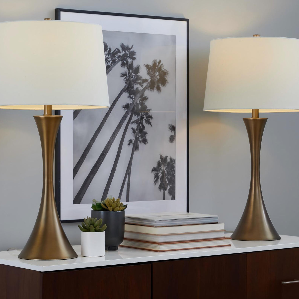Lenuxe - Contemporary Elegant Table Lamp (Set of 2)