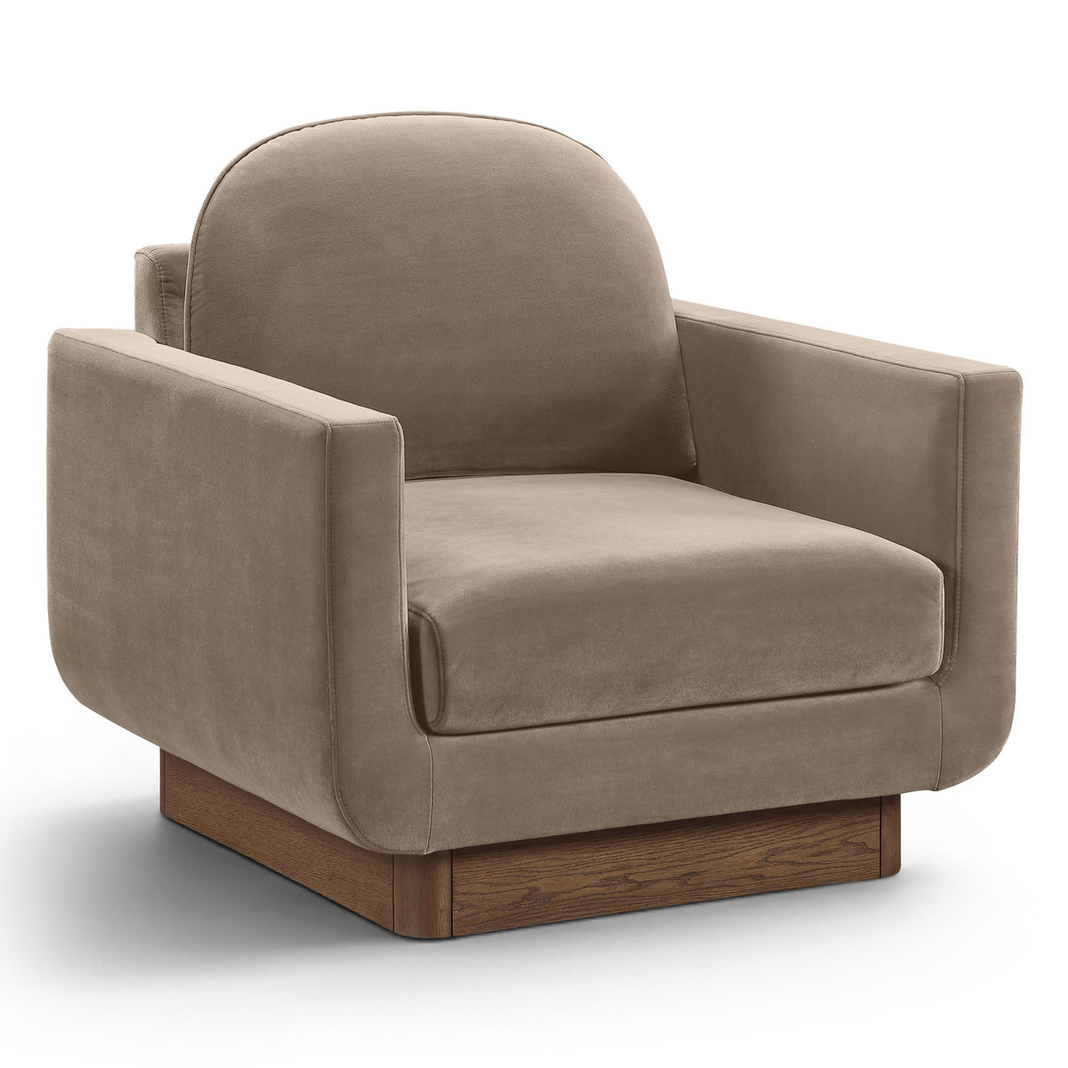 Diviento - Velvet Performance Fabric Upholstered Accent Chair