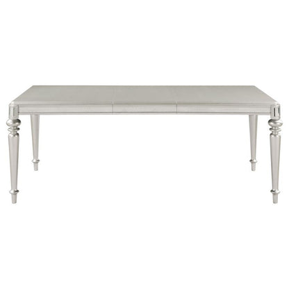 Bling Game - Extension Dining Table - Metallic Platinum