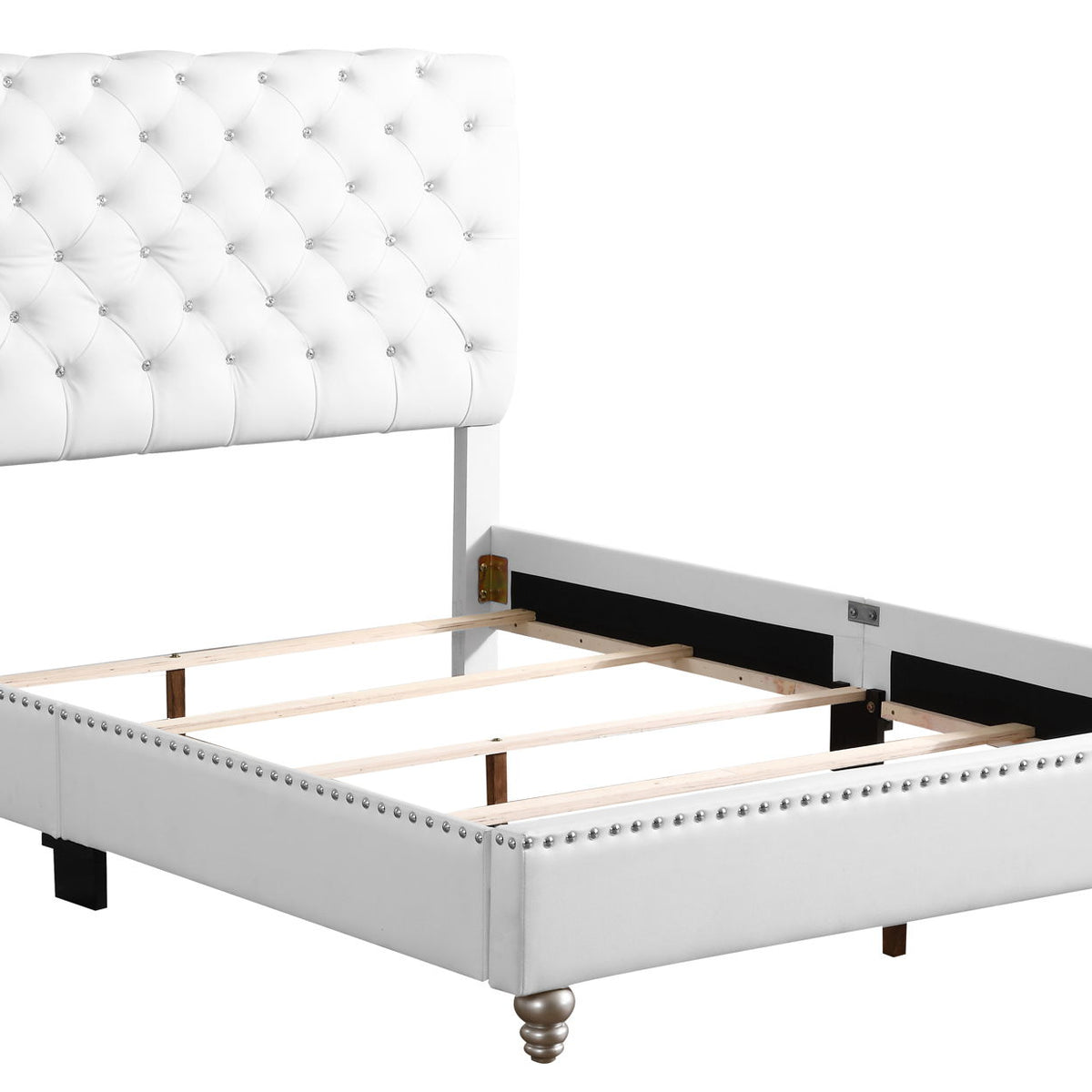Elegant Transitional Upholstered Bed