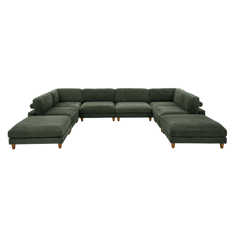 Modern Modular Sectional With Adjustable Back Support