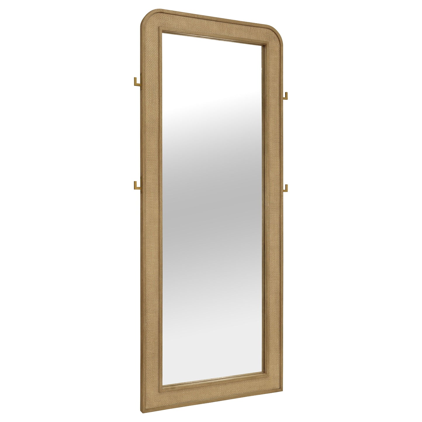 Arini - Cane Weave Full Length Standing Floor Mirror