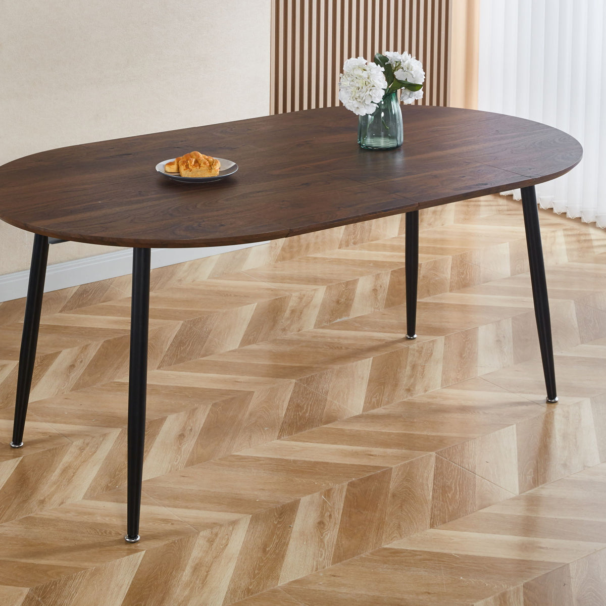 Extensible Table, Dining Table, Office Table, Coffee Table Metal Leg