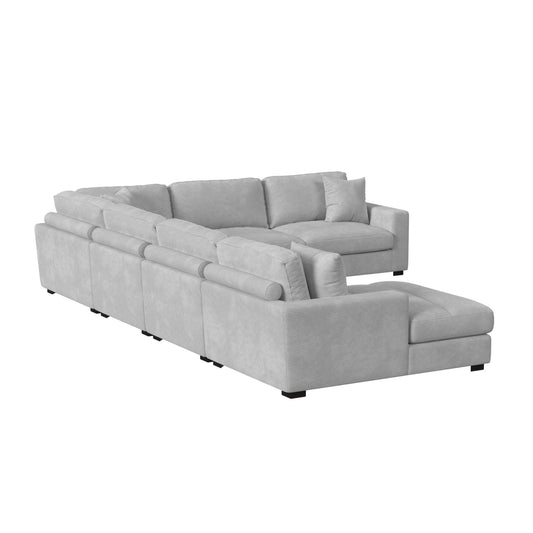 Arizona - Modular RHF Armchair With 1 Pillow 20" - Steno Stone