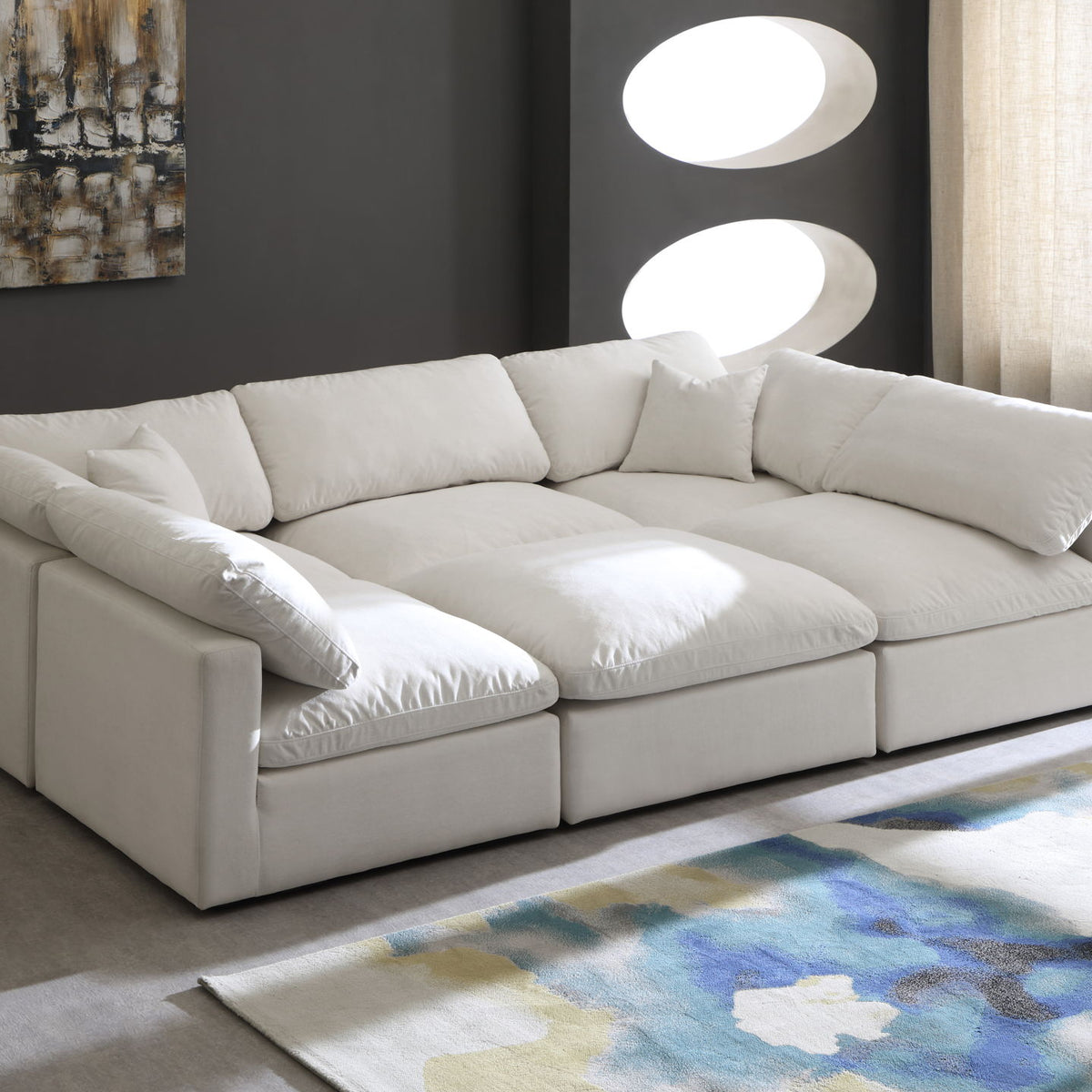 Plush - 6 Piece Modular Sectional