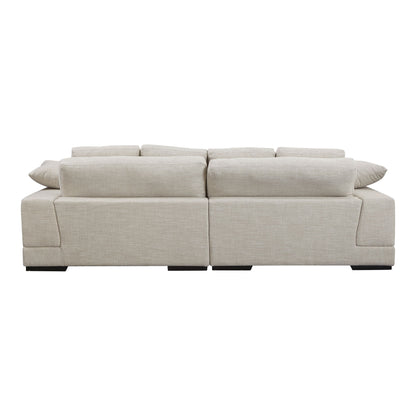 Plunge - Sectional - Beige - Fabric