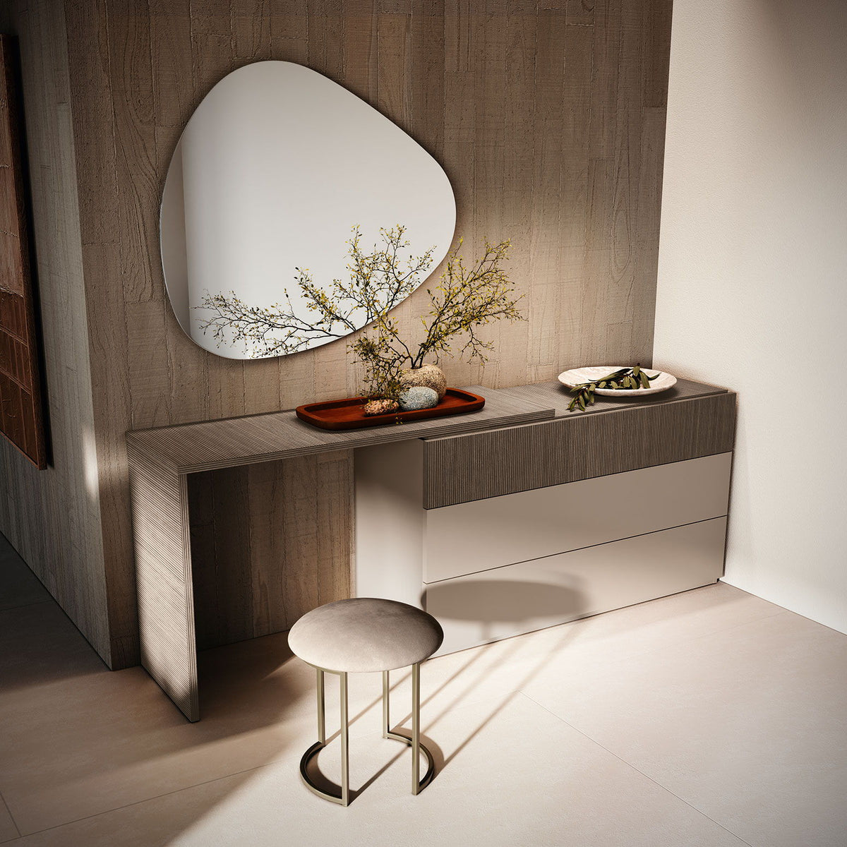 Camel Essenza - Pouf - Light Beige
