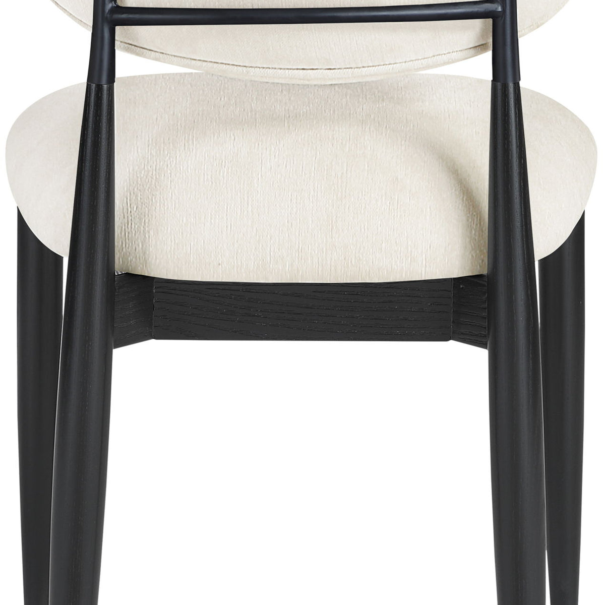 Riccio - Fabric Dining Side Chair (Set of 2) - Black Frame