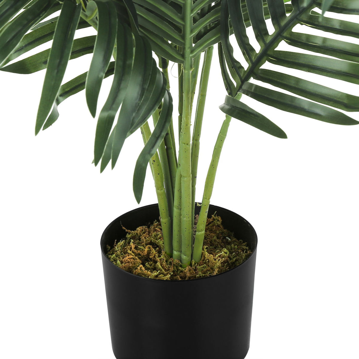 34" Tall, Artificial Plant, Palm Tree, Indoor, Faux, Fake, Floor, Greenery, Potted, Real Touch, Decorative - Green / Black