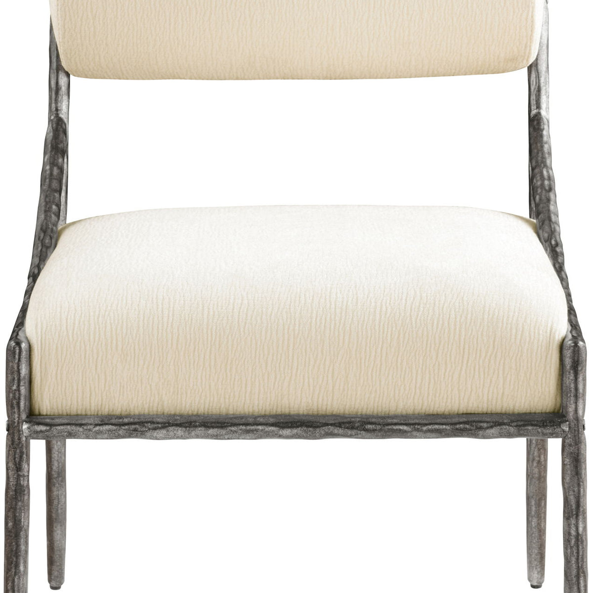 Bastille - Upholstered Dining Side Chair (Set of 2) - Silver Frame