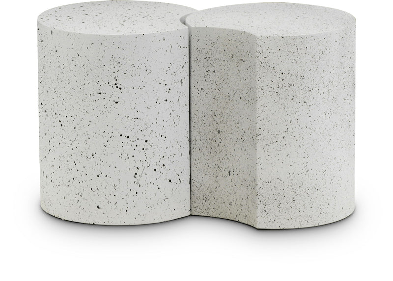 Dimple - End Table - Terazzo Finish