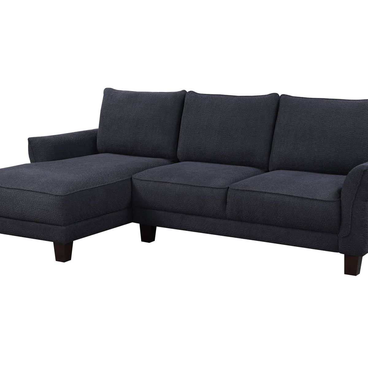 Belle - Sherpa Sectional Sofa With Left Facing Chaise