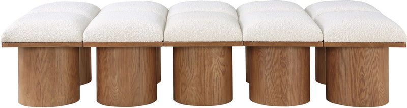 Pavilion - 10 Piece Modular Bench With Brown Base
